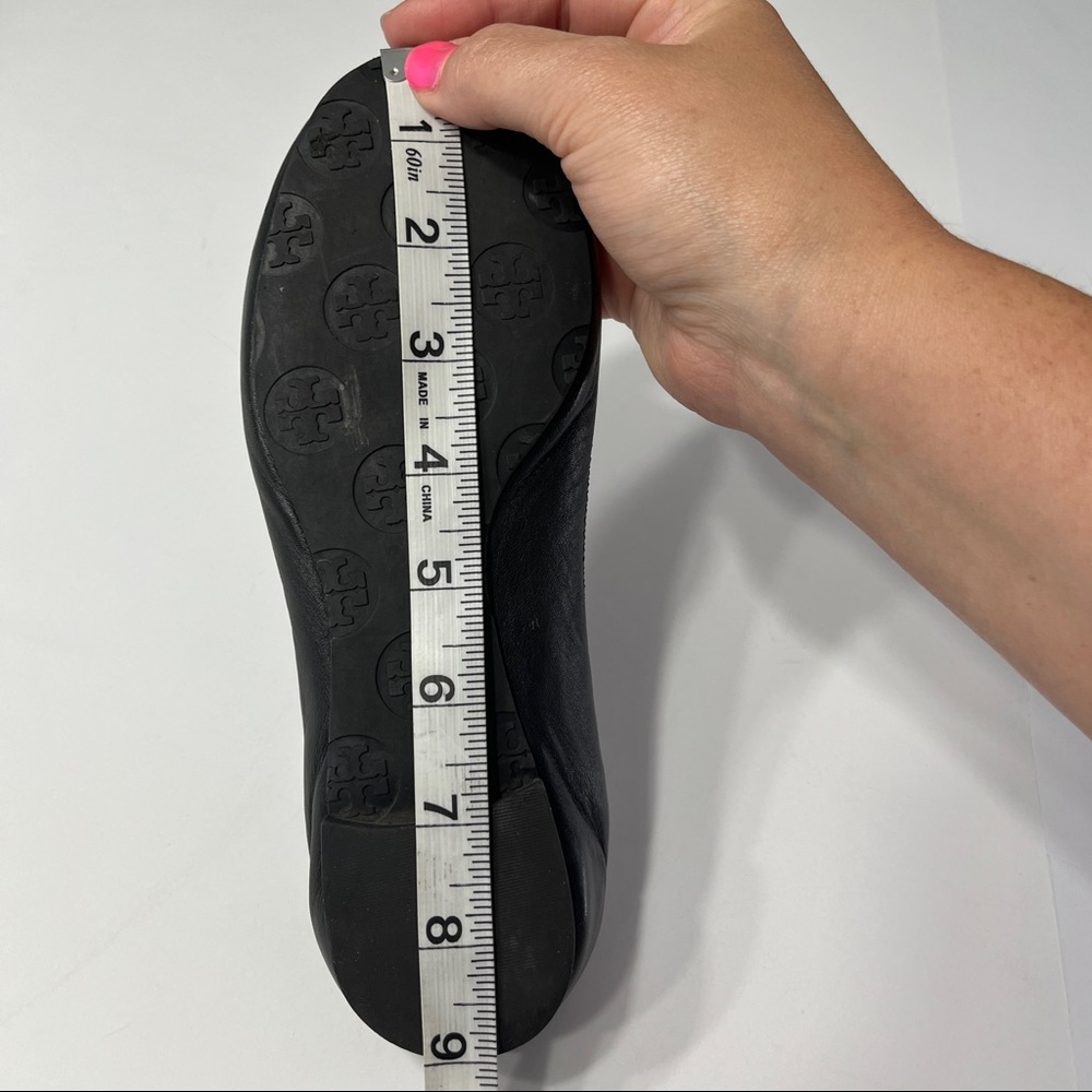 Tory Burch Flats Black with Gold Emblem - Picture 11 of 14